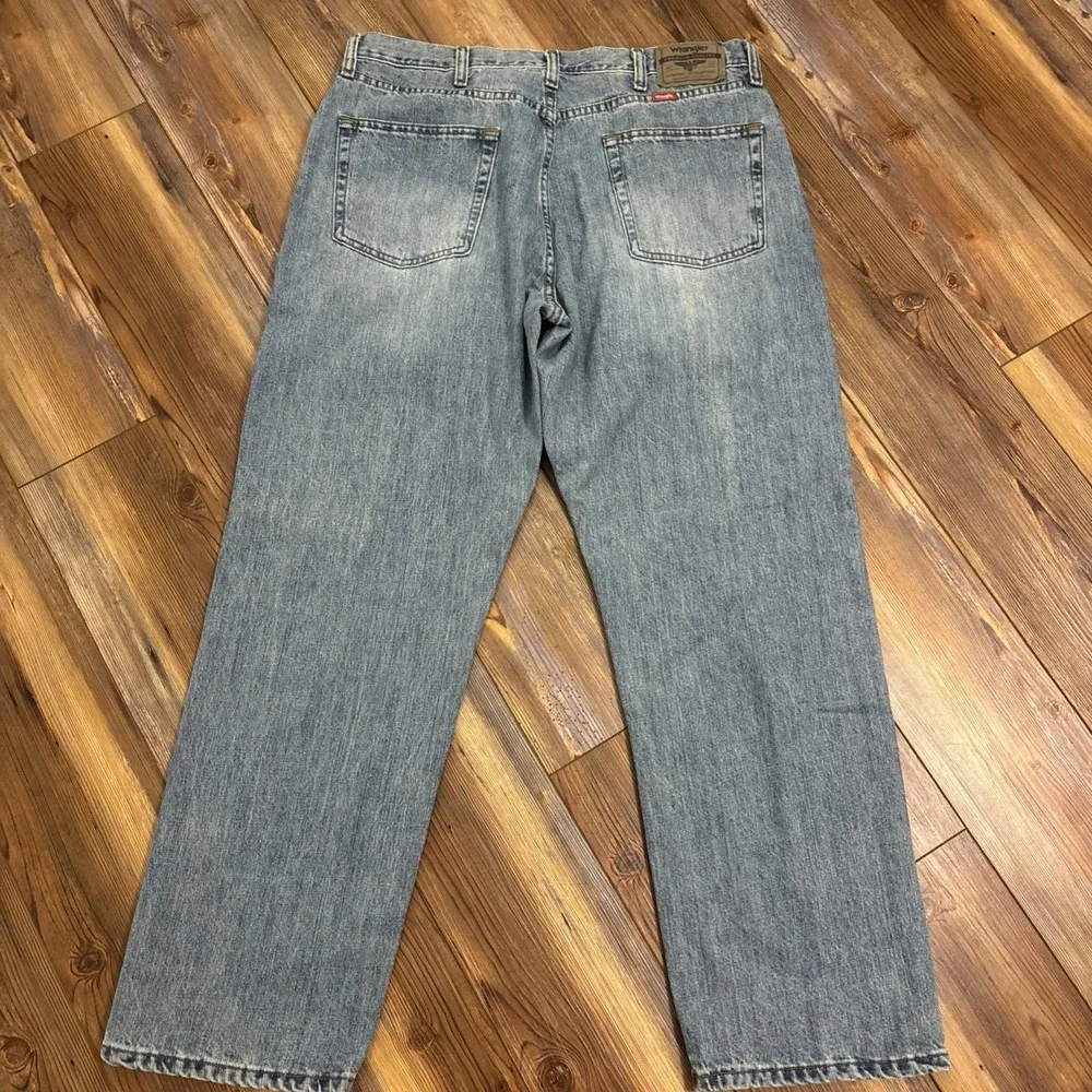 Wrangler Mens Relaxed Fit Jeans Straight Leg 36x29 Five Star Premium 97NCWBD NEW